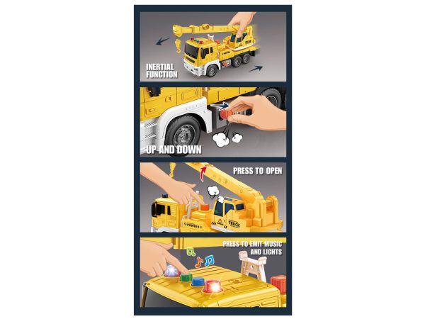 Truck Crane Construction 1:16 Yellow Sound - Slika 3