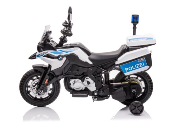 Policijski motor na akumulator BMW JT5002B - bijeli - Image 4