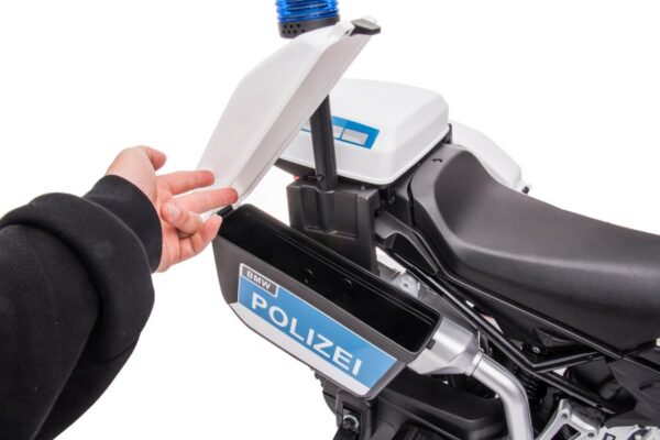 Policijski motor na akumulator BMW JT5002B - bijeli - Image 9