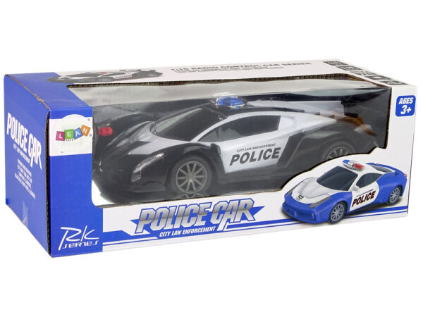 Police Racing Car  Police Vehicle 1:16 LED Lights  Remote-controlled  COLOUR BLACK - Image 6