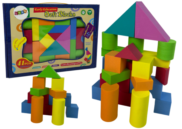 41 Piece Construction Foam Blocks for Kids