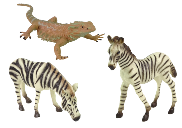 Africa Wild Animals Figure Set Zebra Gorillas Parrot - Image 3