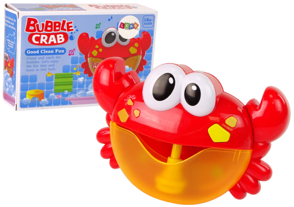 Bath Toy Soap Bubble Generator Red Crab