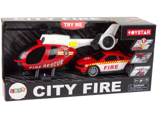 Helicopter Auto Fire Brigade Vehicle Set Sound - Image 7