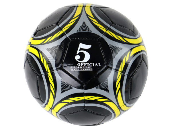 Black Football Ball 24 cm Size 5