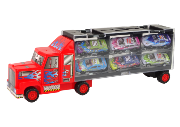 Transport Truck and Race Car Set 12pcs. - Image 2