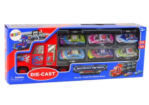 Transport Truck and Race Car Set 12pcs. - Image 5