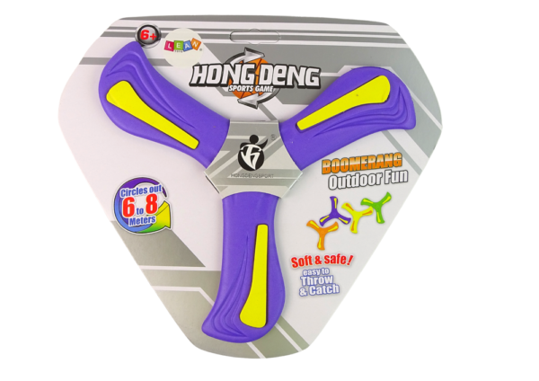 Boomerang Flying Disc Thrower Purple For Kids - Image 3