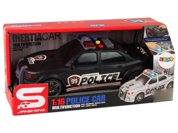 Auto Sportowe Policja 1:16 Czarny Dźwięk - Image 5