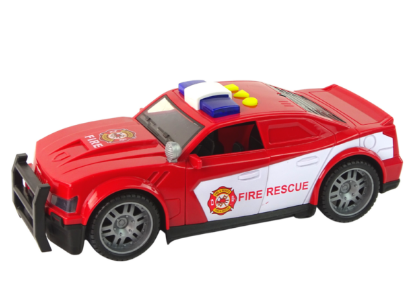 Car Fire Department 1:14 Lights Sounds Red - Image 2