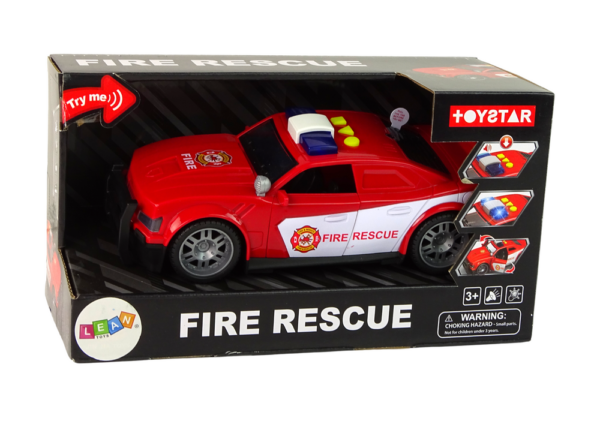 Car Fire Department 1:14 Lights Sounds Red - Image 4