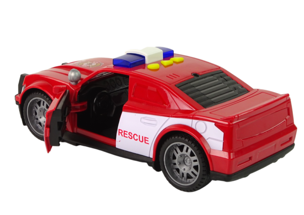 Car Fire Department 1:14 Lights Sounds Red - Image 3