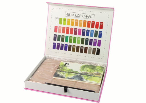 Artist's Set of 48 Watercolor Paints and Accessories - Image 4