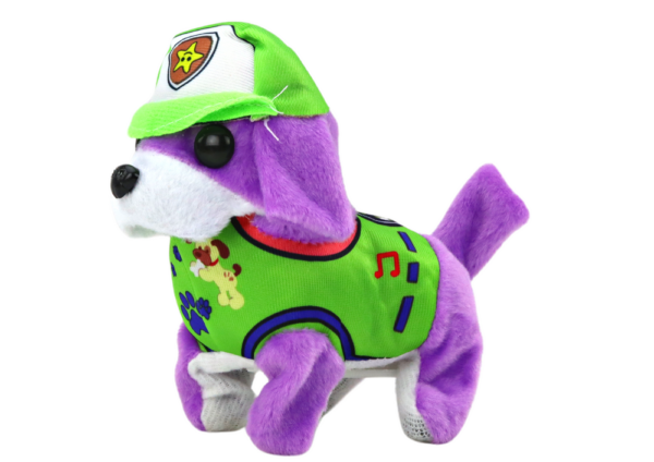 Dog Plush Interactive Animal Walks Barking Purple - Image 2