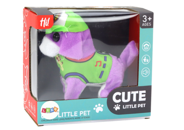 Dog Plush Interactive Animal Walks Barking Purple - Image 3