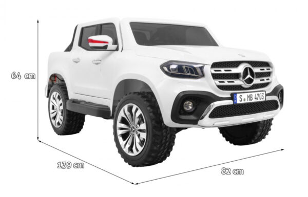 Licencirani auto na akumulator Mercedes Benz X-Class - bijeli - Image 2