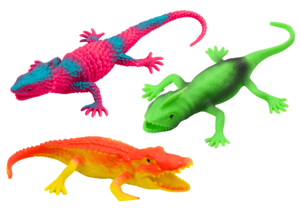 Set of Colorful Lizards Reptiles Figurines 8 Pieces - Image 2