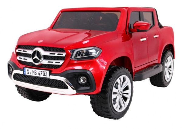 Licencirani auto na akumulator Mercedes Benz X-Class MP4  - crveni/lakirani