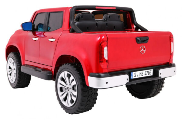 Licencirani auto na akumulator Mercedes Benz X-Class MP4  - crveni/lakirani - Image 5