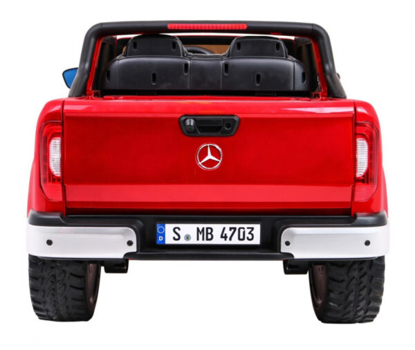 Licencirani auto na akumulator Mercedes Benz X-Class MP4  - crveni/lakirani - Image 9