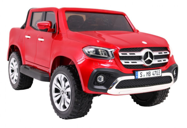 Licencirani auto na akumulator Mercedes Benz X-Class MP4  - crveni/lakirani - Image 11