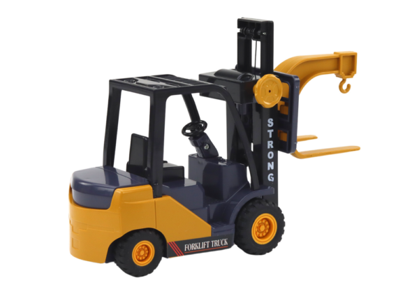 Forklift With Hook Adjustable Friction Drive Yellow - Image 2