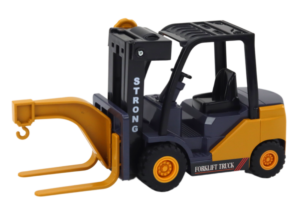 Forklift With Hook Adjustable Friction Drive Yellow - Image 3