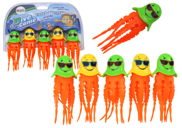 Bath Toys Jellyfish Diving Set 6 Pieces