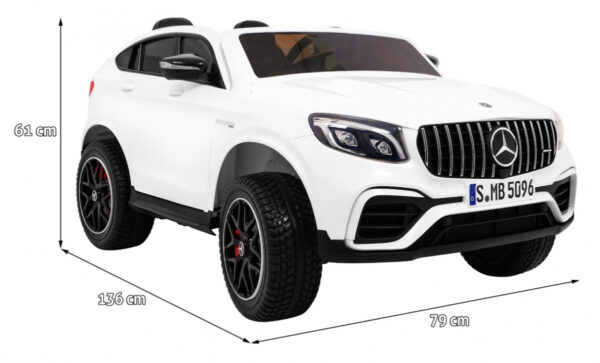 Licencirani auto na akumulator Mercedes GLC 63S - dvosjed - bijeli - Image 2