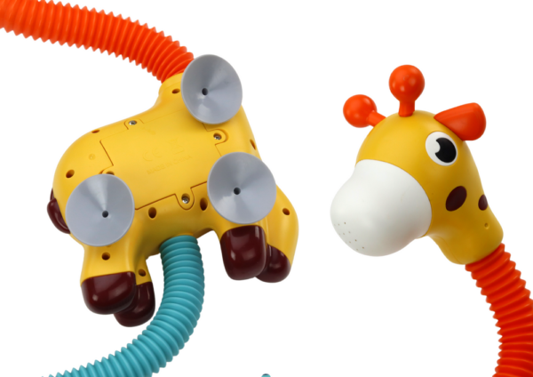 Yellow Giraffe Bath Toy Shower Sprinkler - Image 3