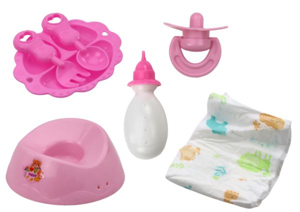 Baby Doll Peeing Bodysuit Hat Potty Bottle Accessories - Image 3