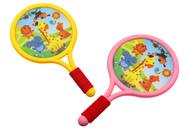 Children's Badminton Rackets Animals Yellow Pink - Image 2