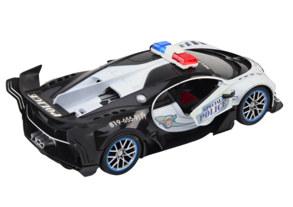 Auto na daljinsko upravljanje RC Police Car in 1:12 - bijeli - Image 3