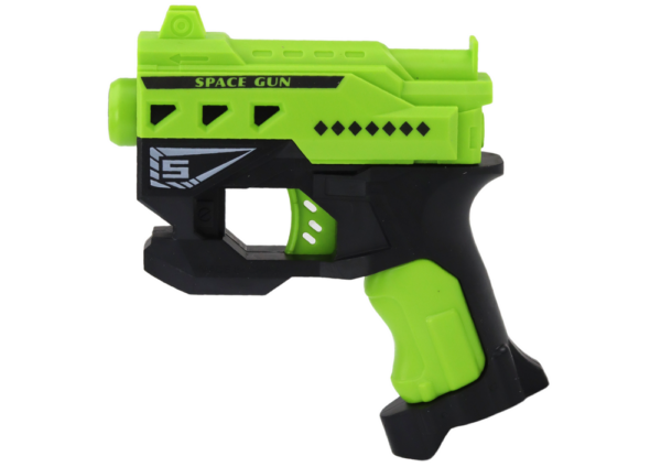 Mini Foam Dart Gun With Suction Cups, green - Image 2