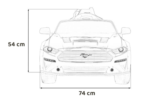 Licencirani auto na akumulator Ford Mustang GT - crveni - Image 14