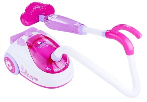 Pink Realistic Vacuum Cleaner 2 Nozzles