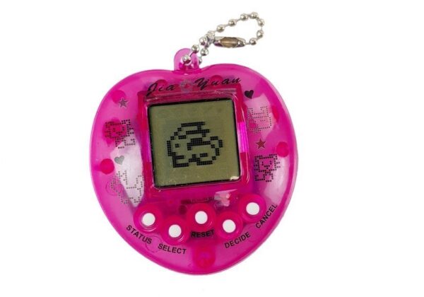 Electronic Animal Tamagotch Pink with short chain - Image 2