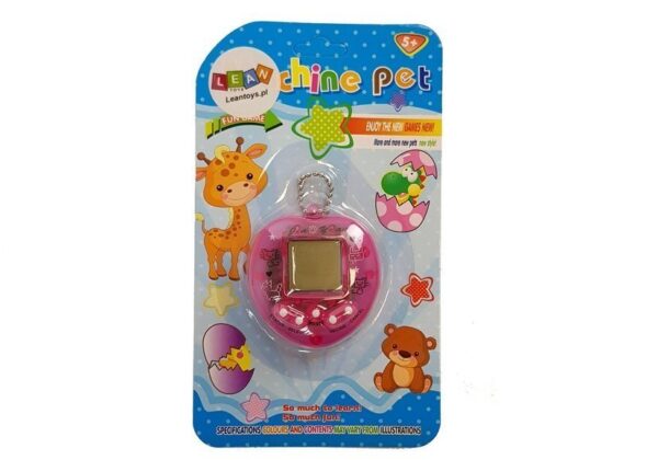 Electronic Animal Tamagotch Pink with short chain - Image 3