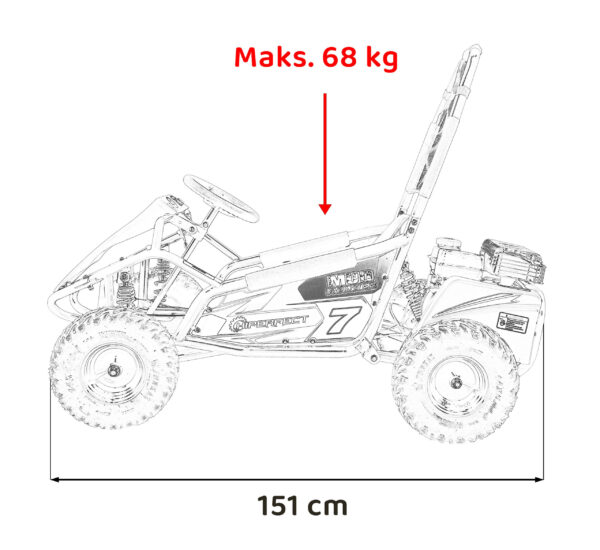 Buggy s izgaranjem MUD MONSTER Combustion - narančasti - Image 9