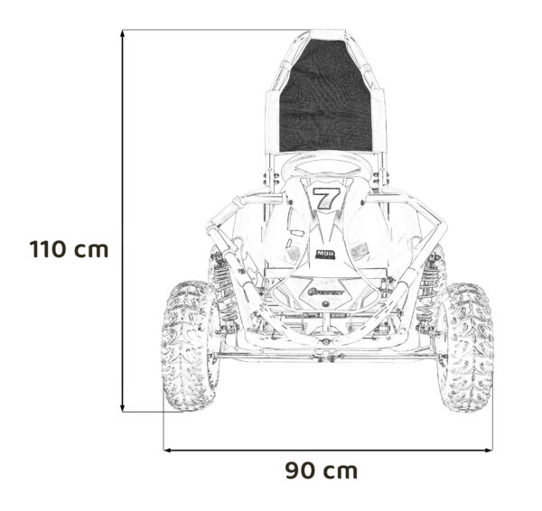 Buggy s izgaranjem MUD MONSTER Combustion - narančasti - Image 10