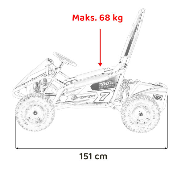 Buggy na akumulator MUD MONSTER - narančasti - Image 18