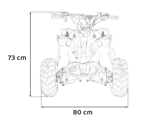 Quad na akumulator RENEGADE HighPer 110CC Combustion - žuti - Image 21