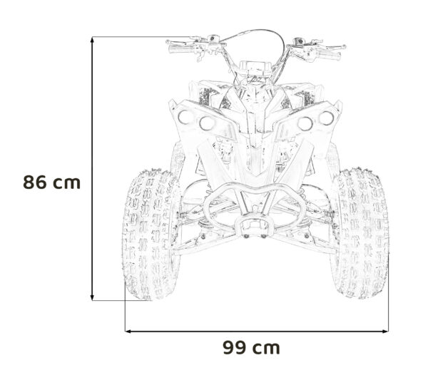 Quad na akumulator RENEGADE HighPer 125CC Combustion - crveni - Image 22