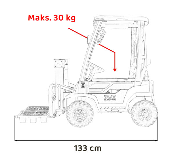 Viličar na akumulator JCB Forklift -žuti - Slika 18