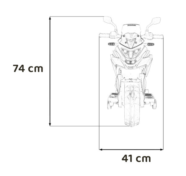 Licencirani motor na akumulator Honda NC750X  - plavi - Image 18