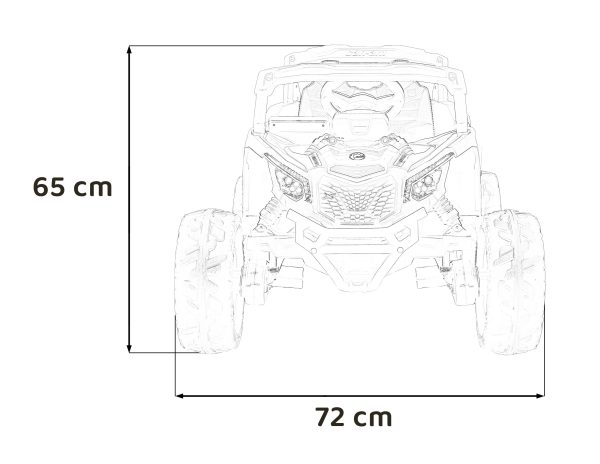 Buggy na akumulator ATV CAN-AM Maverick 4x4 - plavi - Image 19