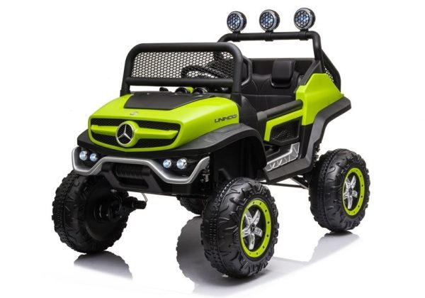 Licencirani auto na akumultor Mercedes Unimog S - zeleni - Image 3