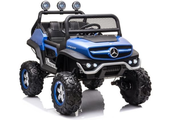 Licencirani auto na akumultor Mercedes Unimog S 4x4 - plavi/lakirani