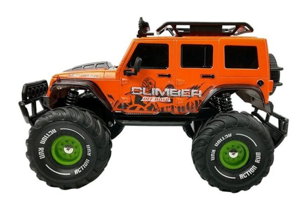 Remote controlled Car Off-road R/C Jeep Orange 2.4G - Image 4