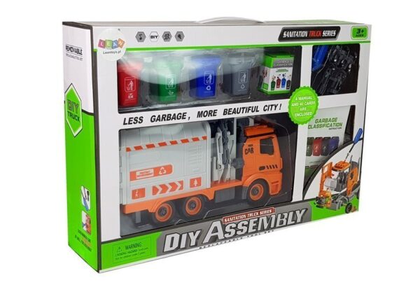 DIY Garbage Truck Sorter Kit Waste Sorting Game Screwdriver Sound Light Effects - Image 7